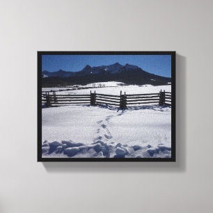 Footprints to the San Juan Mountains Canvas Print