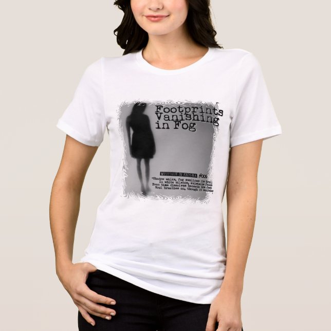 Footprints Vanishing in Fog Tri-Blend Shirt (Front)
