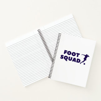 Footsqua Spiral Notebook Style: 8.5" x 11" Spiral 