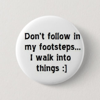 footsteps 2 inch round button
