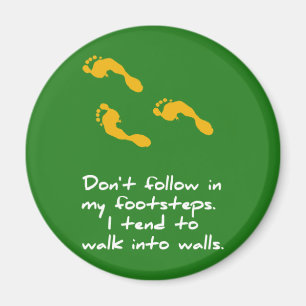 Footsteps Sarcastic Magnet