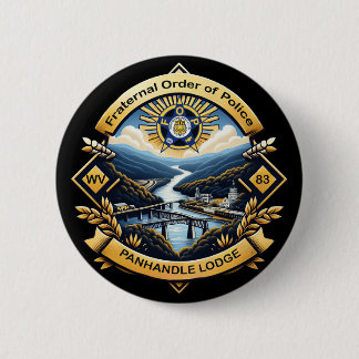 FOP Lodge 83 2 Inch Round Button