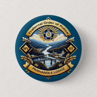 FOP Lodge 83 2 Inch Round Button