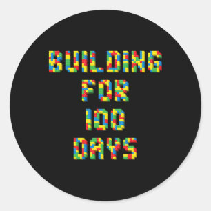 For 100 Days Happy 100th Day Of School Kids Classic Round Sticker