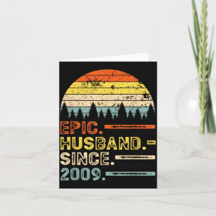 For 11th Wedding Anniversary Epic Husband Card