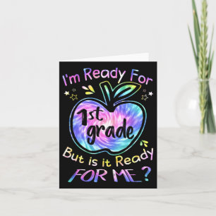 For 1st Grade Tie Dye Back To School Hello First G Card