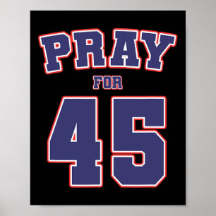 For 45 President Trump 2020 Patriotic American Gif Poster