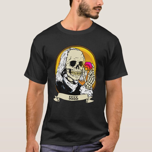 For 5555 HEX Stakers waiting for HEX Crypto Stake  T-Shirt (Front)