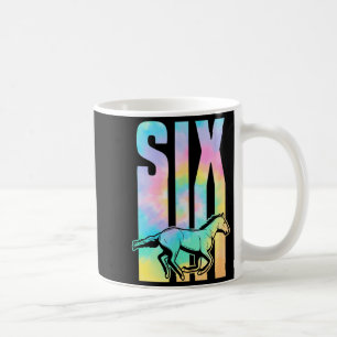 For 6 Year Old Horse Themed Birthday Equestrian Coffee Mug