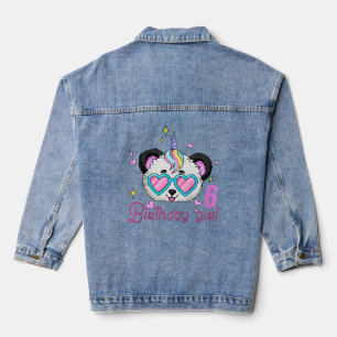 For 6Th 6 Panda Unicorn Denim Jacket
