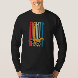 For 80 Year Old Horse Themed Birthday Equestrian B T-Shirt