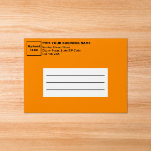 For A7 Card Size Orange Business Envelope