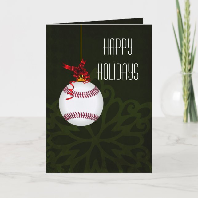 for a baseball player Christmas Cards (Front)