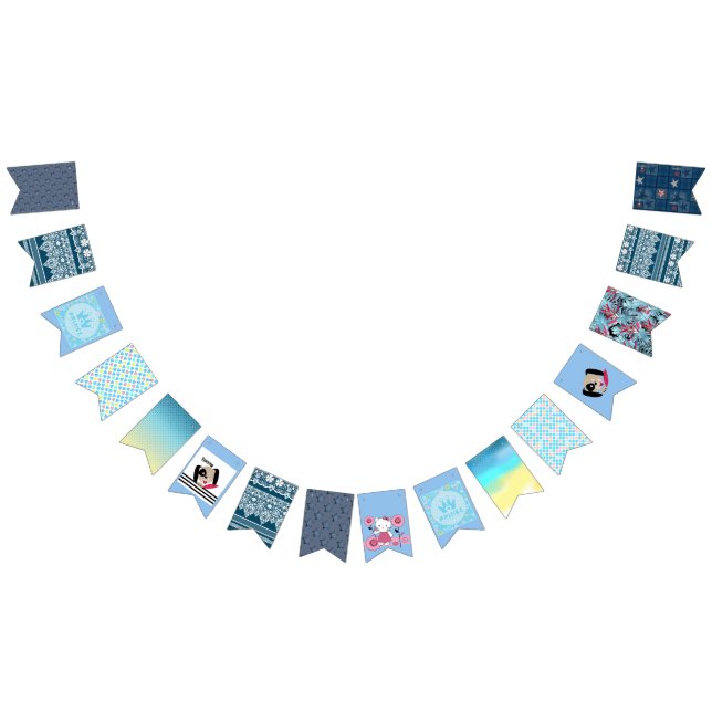 For a boy bunting flags (All)