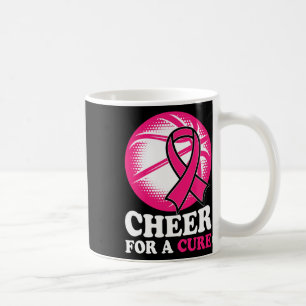 For A Cure Basketball Breast Cancer Awareness  Coffee Mug