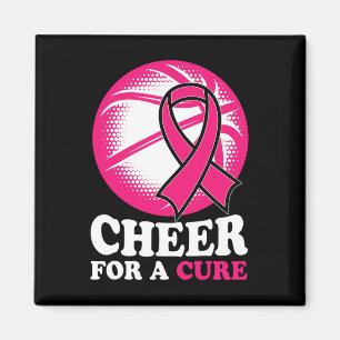 For A Cure Basketball Breast Cancer Awareness  Magnet