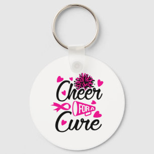 For A Cure Breast Cancer Awareness  Keychain