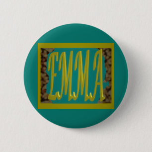 FOR A GIRL CALLED EMMA MARINE BLUE PEBBLES 2 INCH ROUND BUTTON
