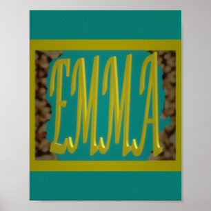 FOR A GIRL CALLED EMMA MARINE BLUE PEBBLES POSTER
