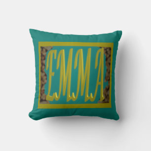 FOR A GIRL CALLED EMMA MARINE BLUE PEBBLES THROW PILLOW