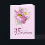 For a granddaughter, a birthday card with daisies<br><div class="desc">A birthday card for a granddaughter,  A really elegant card to give to a beautiful lady. Daisy flowers with a stunning art effect.</div>
