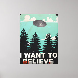 "For a show" Area 51 mono poster Canvas Print