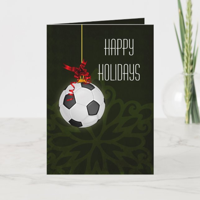 for a soccer player Christmas Cards (Front)