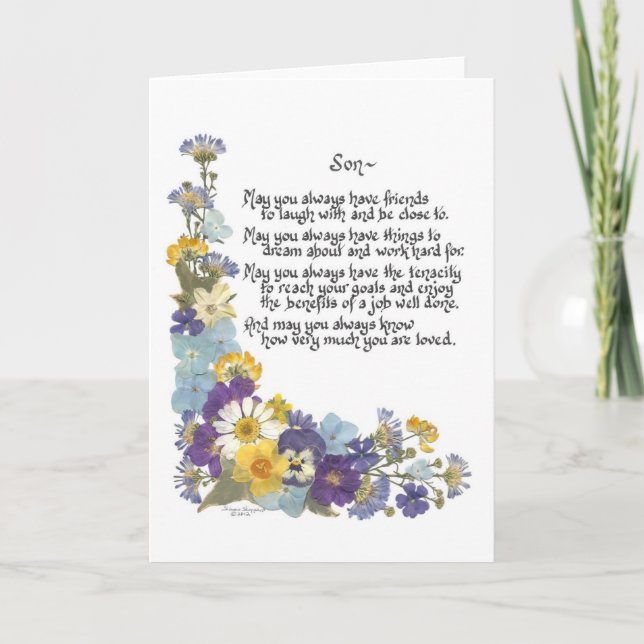 For a Son... Card (Front)