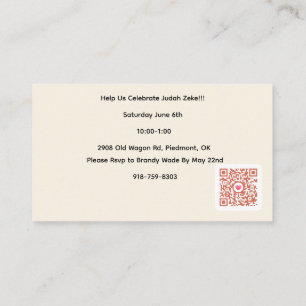 For a special baby that is to come into your life. enclosure card