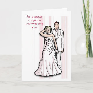For a special couple on your wedding day card