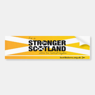 For a Stronger Scotland within the UK Lib Dems Bumper Sticker