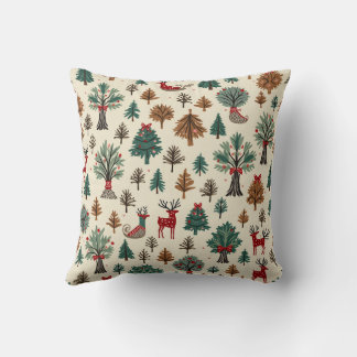 For a warm Christmas Throw Pillow