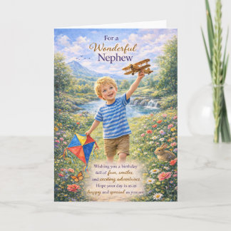 For a Wonderful Nephew Birthday Card