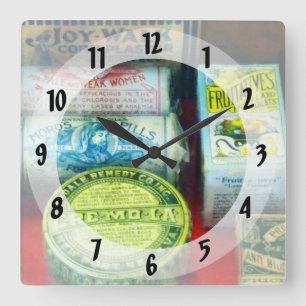 For Aches and Pains Square Wall Clock