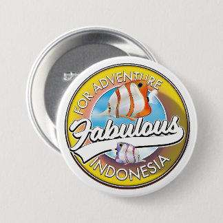 For Adventure Fabulous Indonesia logo 3 Inch Round Button