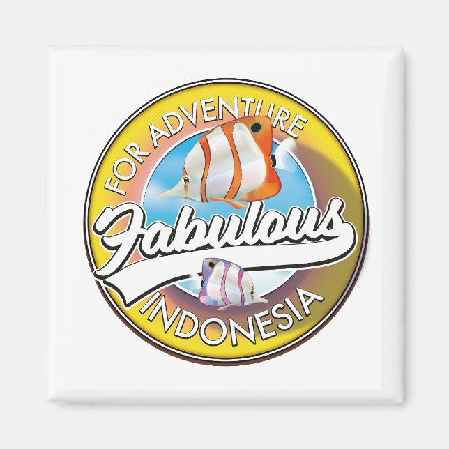 For Adventure Fabulous Indonesia logo Magnet (Front)