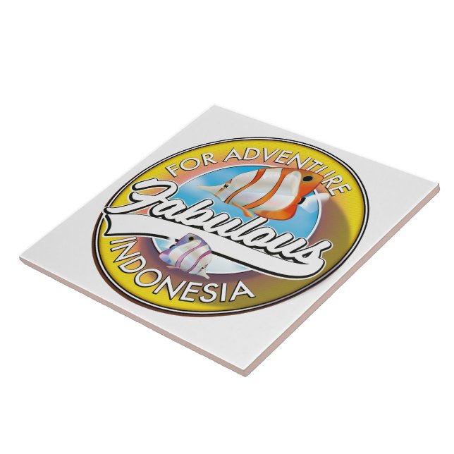 For Adventure Fabulous Indonesia logo Tile (Side)