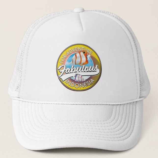 For Adventure Fabulous Indonesia logo Trucker Hat (Front)