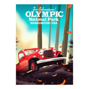 For Adventure! Olympic national park Washington. Photo Print