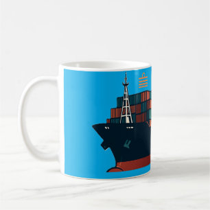 For all Captains on Container Ship Coffee Mug