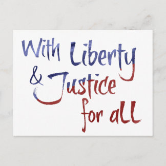 FOR ALL protest postcard