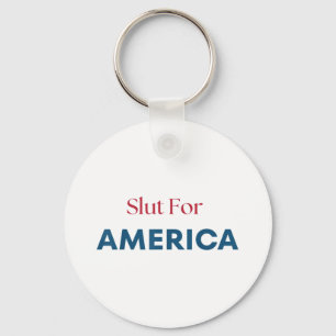 For America 4th Of July Patriotic Keychain