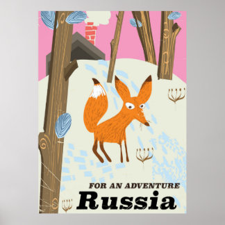 For an adventure Russia travel poster