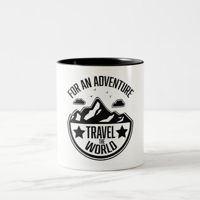 For An Adventure Two-Tone Coffee Mug (Center)