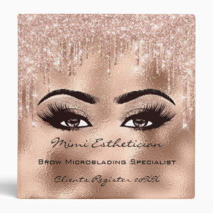 For Anu Beauty Makeup Artist Event Planner Lashes Binder