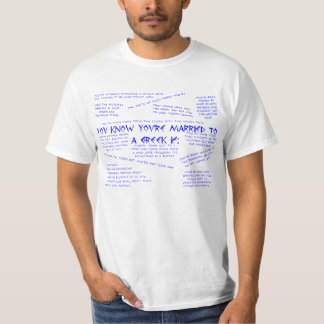 For anyone married (or about to be) to a Greek T-Shirt