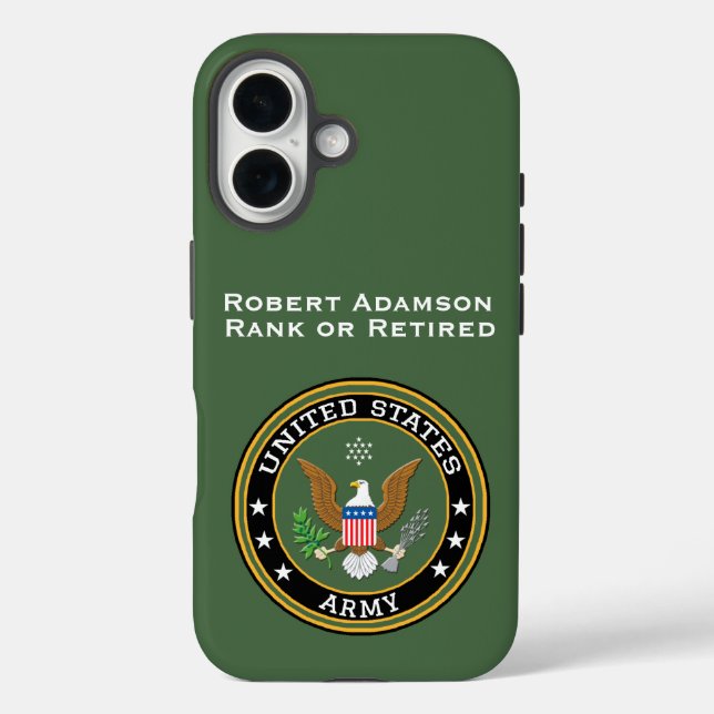 For Army Personnel with Defence Emblem personalize Case-Mate iPhone Case (Back)