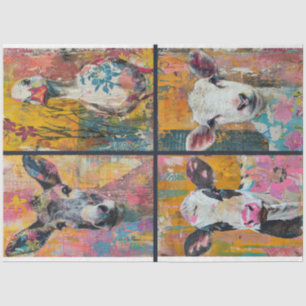 For Artist Farm Animal Junk Journal Background 1 Tissue Paper