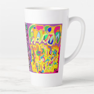 FOR ARTS SAKE PICTURE WITH WORDS LATTE MUG