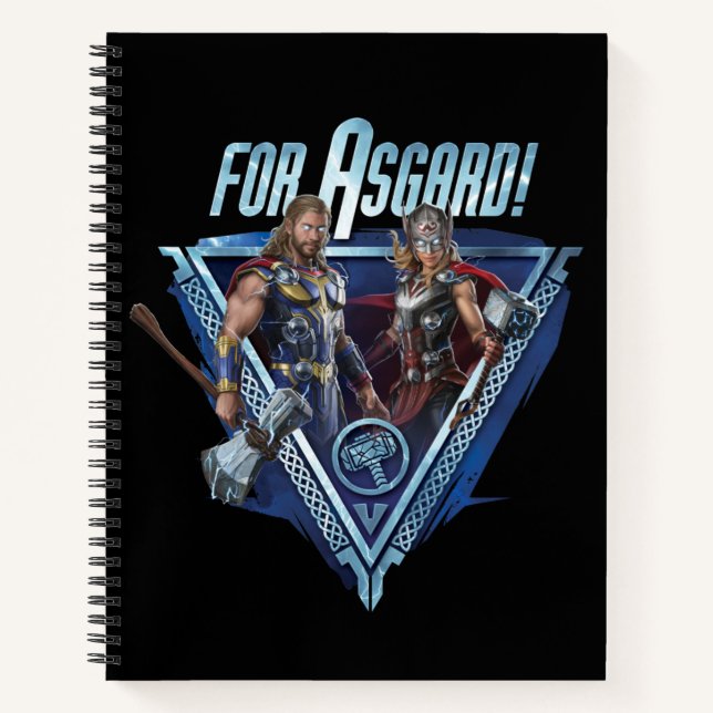 For Asgard! Thor and Mighty Thor Graphic Notebook (Front)